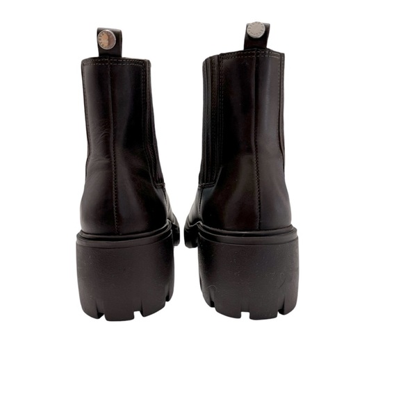 Steve Madden Boots Rankel Brown Leather booties Sz 7.5 - Picture 5 of 10